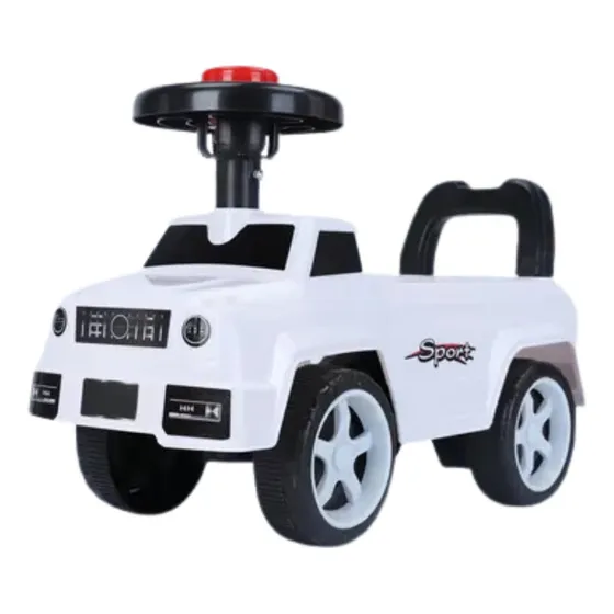 Andarín Pata Pata Caminador Mega Baby Para Bebé Con Sirena Color Blanco