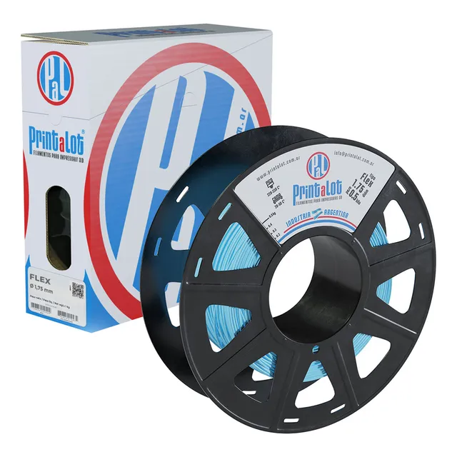 Filamento Para Impresoras 3d Flexible :: Printalot Lc Color Celeste