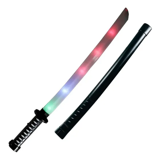 Espada Samurai Ninja Som E Luz Sensor De Movimento