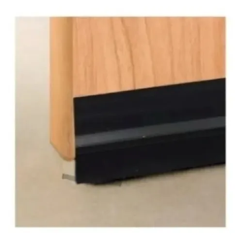 Cinta Burlete Bajo Puertas En Pvc Color Negro