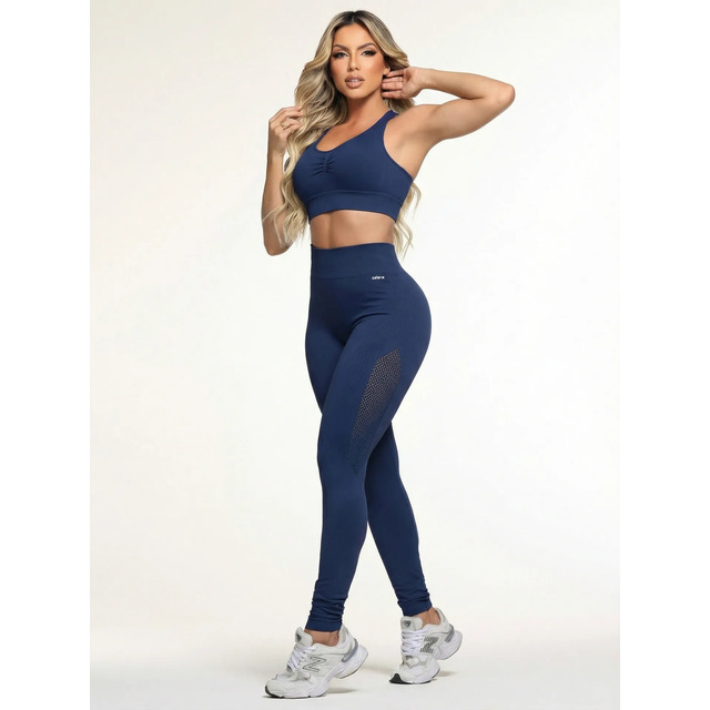 Conjunto Legging + Top Selene Feminina S/costura Academia Conjunto Legging + Top Selene Feminina S/costura Academia