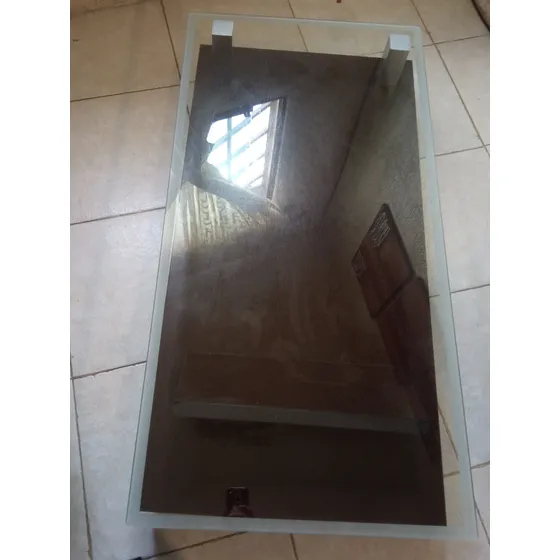 Centro De Mesa  Rectangular Vidrio Grueso, Casi Nueva