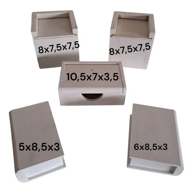Cofres Y Cajas Mdf Combos En Crudo  Cajitas Pintadas Resina 