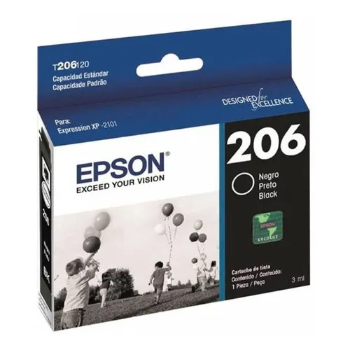 Cartucho Epson 206 Negro T206120 Xp-2101 Xp2101