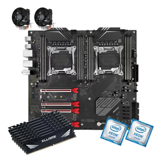 Kit Intel Dual Xeon X99 D8 Max E5 2699 V3 256gb Ecc Reg 2133