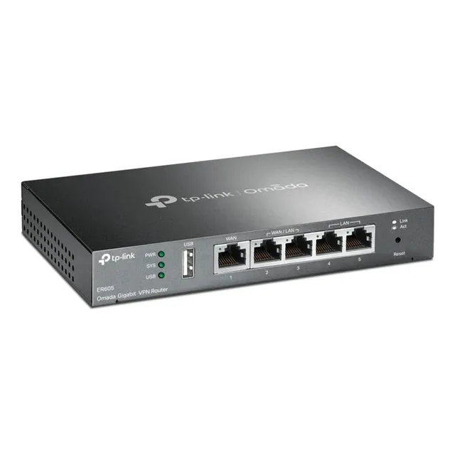 Router Tp-link Gigabit 10/100/1000mbps. Tl-r605+color Negro