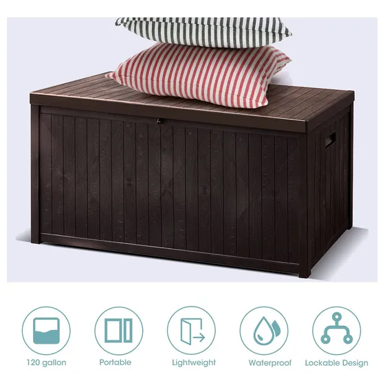 Sunvivi Outdoor Estuche Almacenamiento Para Patio 120