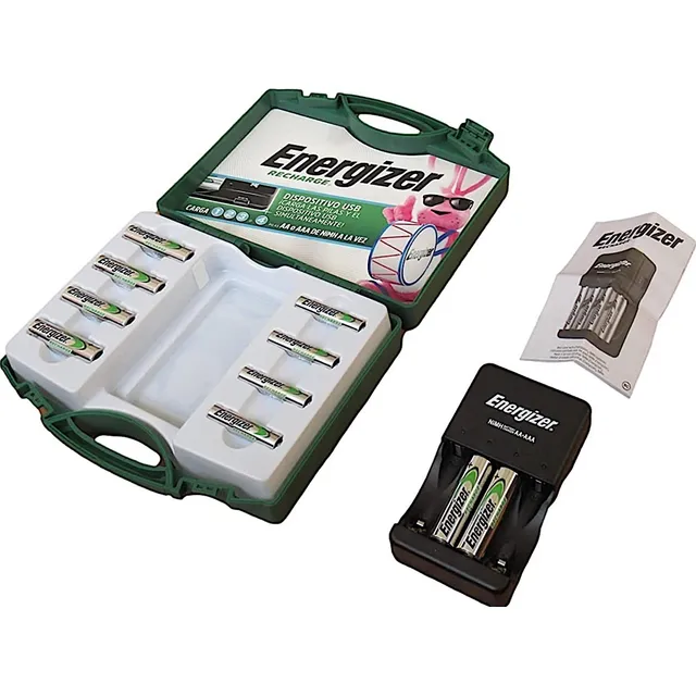 Pilas Recargables Energizer Con Cargador Y Estuche, Aa Y Aaa