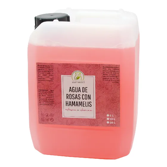 Agua De Rosas Con Agua De Hamamelis 20 Litros Tipo De Piel Todo Tipo De Piel Productos Mart Mexico
