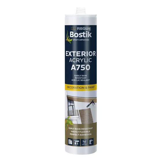 Sellador Acrílico Pintable Exterior Bostik A750 300ml