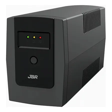 No Break Jbr 800va, Interativo, Com 6 Tomadas 220 V Para Pc, Tv E Eletrônicos Preto