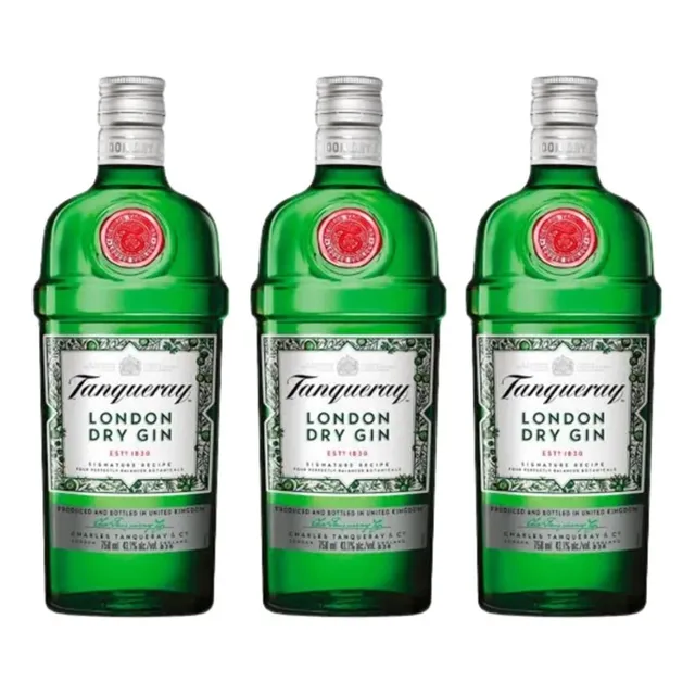 Kit 3 Gin Tanqueray London Dry 750ml Original