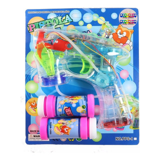 5 Pistola De Burbujas Agua Luz Led Fiesta Eventos Cumpleaños 5 Pistola De Burbujas Agua Luz Led Fiesta Eventos Cumpleaños