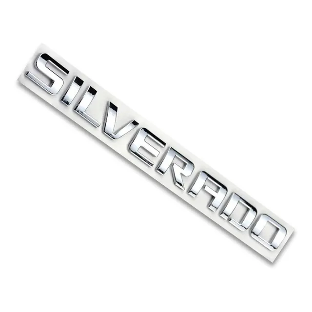 Emblema Silverado Chevrolet, Laterales Y Compuerta Cromado