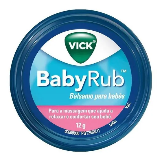 Pomada Vick Babyrub Bálsamo Para Bebês 12g