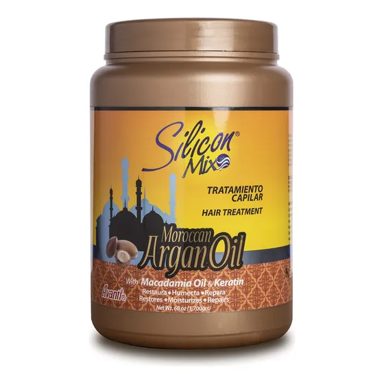 Tratamiento Capilar Con Mezcla De Silicona Y Aceite De Argán