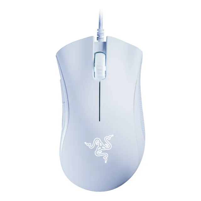 Mouse Gamer Alámbrico Razer Deathadder Essential Ergonómico Color Blanco