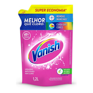 Vanish Gel Rosa 1.2l Sachê - Removedor De Manchas Vanish Gel Rosa 1.2l Sachê - Removedor De Manchas