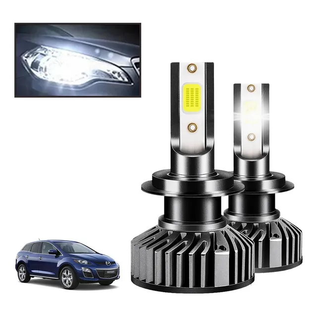 Cd- Kit De Faros Led 14000lm 80w H7 Luz Baja Para Mazda