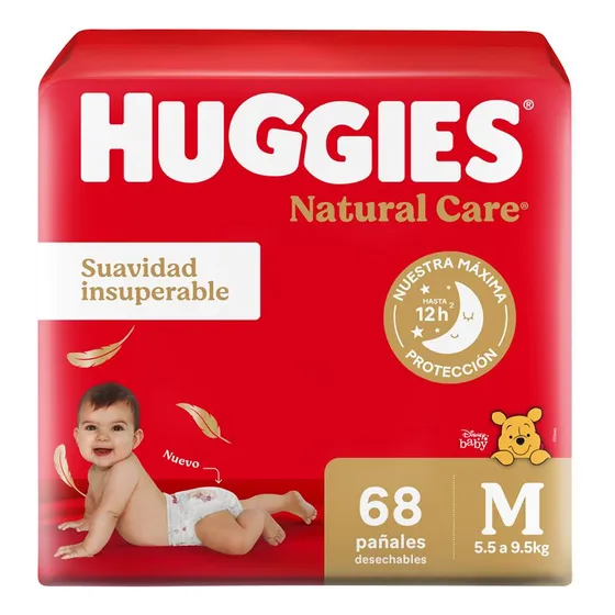Pañales Huggies Supreme Care M 68 Unidades