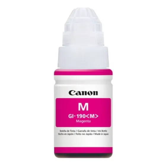 Botella De Tinta Canon Gi-190 Magenta 135ml