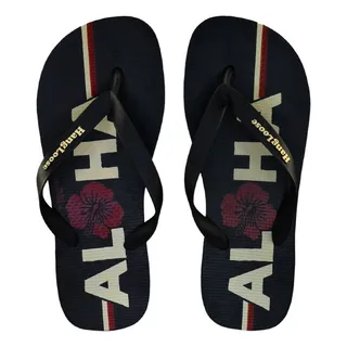 Chinelo Masculino Hang Loose Aloha Preto E Branco Original Chinelo Masculino Hang Loose Aloha Preto E Branco Original