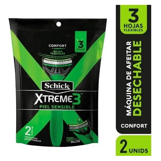 Afeitadora Desechable Máquina Afeitar Shick Xtreme 3 