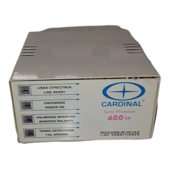 Regulador De Voltaje Cardinal Serie Premium 600 Va 4 Salidas