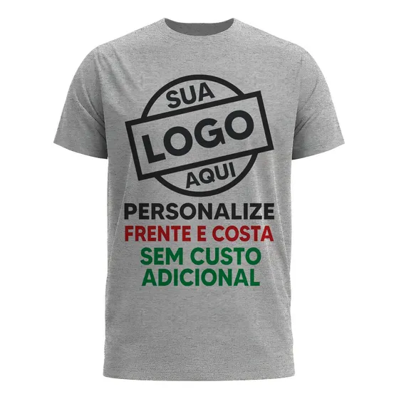 Camiseta Unissex Personalizada Logomarca Empresa Trabalho 
