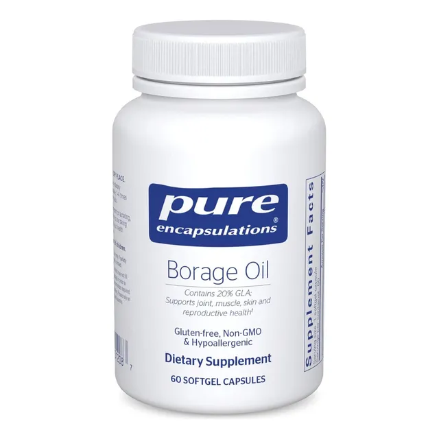 Aceite De Borraja Pure Encapsulations 60 Softgel Sabor Sin Sabor
