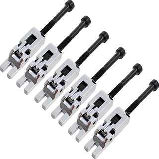 Kit 6 Carrinhos Saddles Para Ponte Floyd Rose Prata Cromado Kit 6 Carrinhos Saddles Para Ponte Floyd Rose Prata Cromado