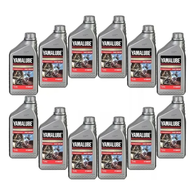 Caja Aceite Yamalube 4t 10w40 Semi Sintetico 12 Uni Fasmotos
