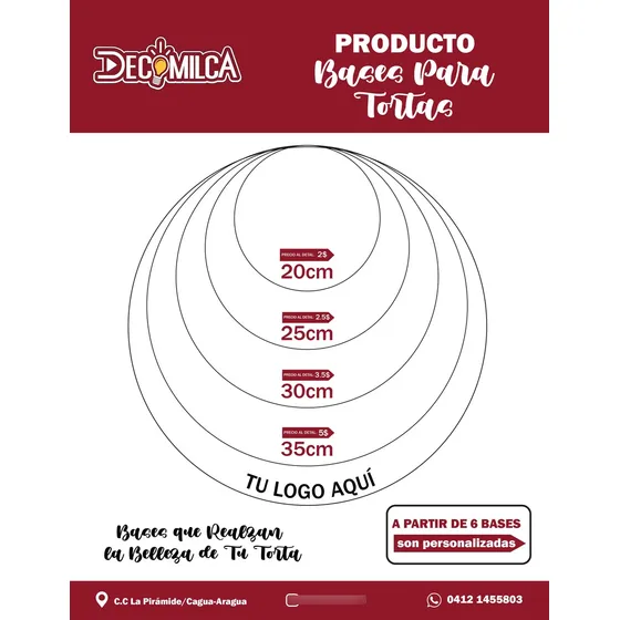 Bases De Torta