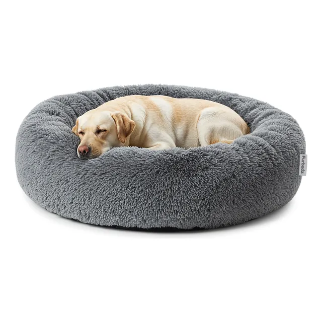 Cama Para Perro Grande Furbedz Antiestrés Gris