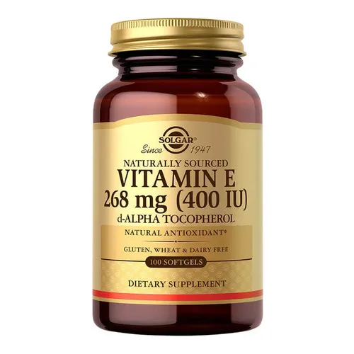 Vitamina E 268mg 400iu 100 Softgels Solgar Sabor Sin sabor