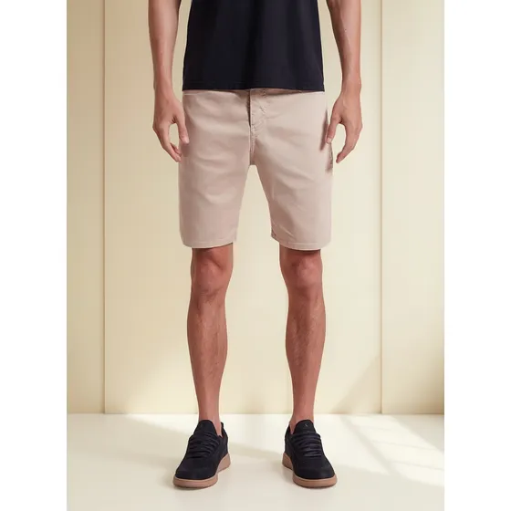 Bermuda Reserva Masculina Sarja Color Areia
