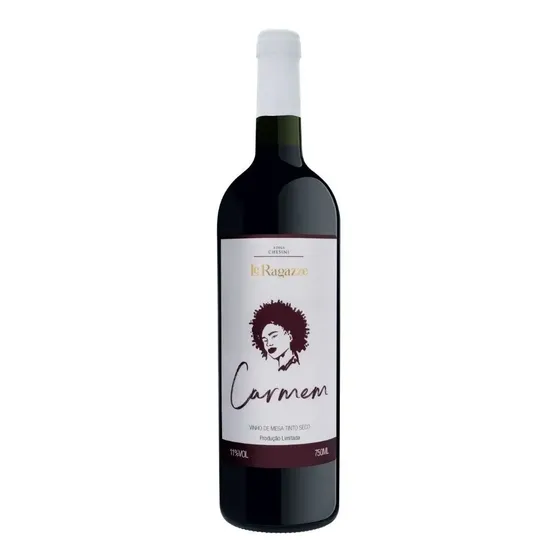 Vinho Tinto Seco Nacional Chesini Le Ragazze Uva Carmem