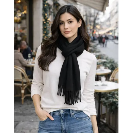 Cachecol Lenço Echarpe Pashmina Xale Feminino Cores 35x175cm