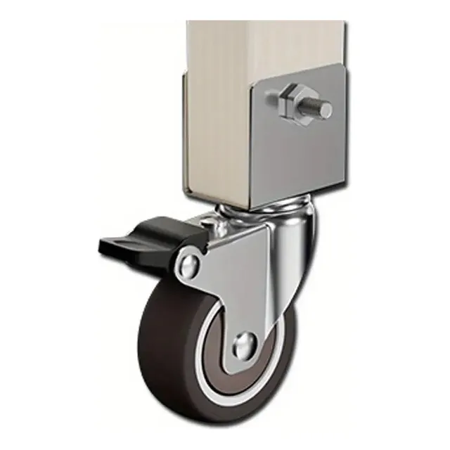 Rodachines U De 1 PuLG Diámetro (packx4) Alt 39mm Con Freno