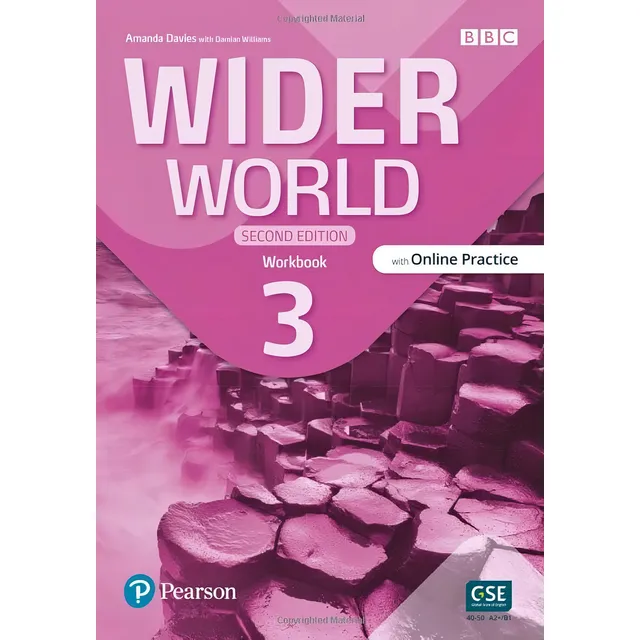 Wider World 3 - 2 Ed - Workbook + Online Practice + App, De Amanda Davies. Serie Wider World, Vol. 3. Editorial Pearson, Tapa Blanda, Edición 2 En Inglés, 2023