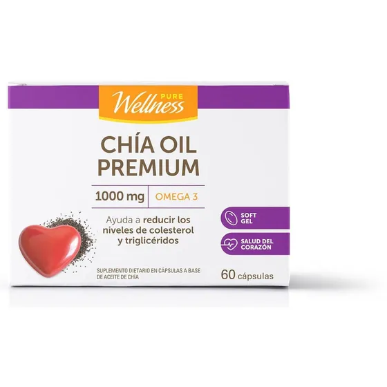 Suplemento Dietario Pure Wellness Chía Oil X 60 Un