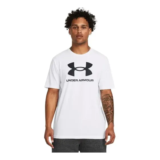Polera Manga Corta Hombre Under Armour 1382911-100 Blanco