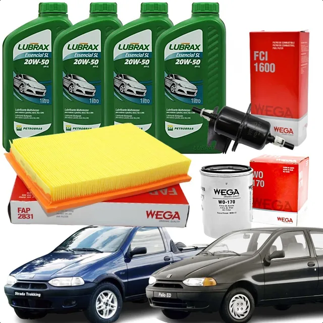 Kit Filtro Ar Óleo Combustível Palio 96 97 98 99 00