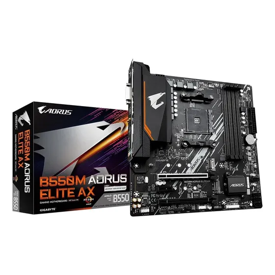 Placa Mãe Gigabyte B550m Aorus Elite Ax Wifi E Bluetooth Am4