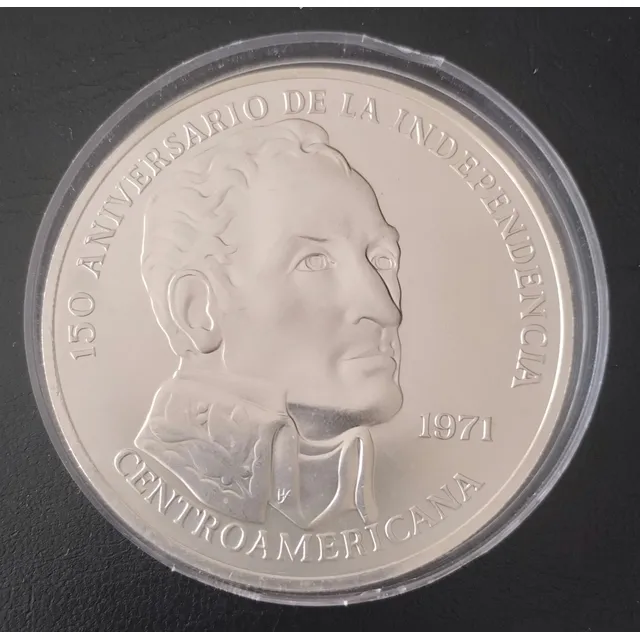Moneda 20 Balboa 1971 Panamá Plata Ley 925 Peso 131,5g