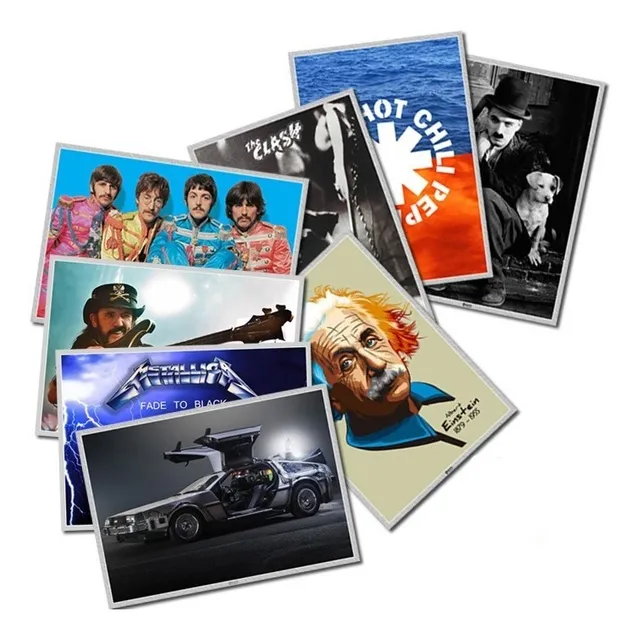 Kit 04 Posteres A2 60 X 42 Cm Rock Blues Reggae Filmes Geek