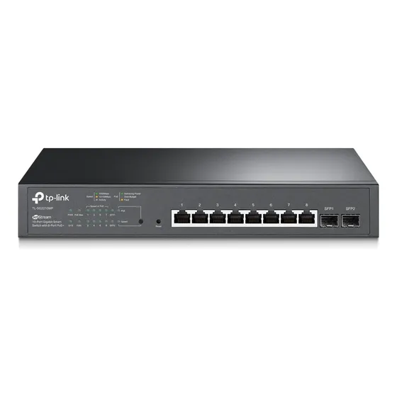 Switch Poe Gigabit 8 Portas Smart Jetstream Tplink 2 X Sfp