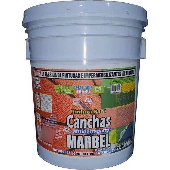 Pintura Para Canchas Deportivas Antiderrapante Kit 19 Lts