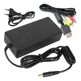 Kit Fonte Ps2 Slim Compatível Com Cabo De Imagem Para Ps2 Kit Fonte Ps2 Slim Compatível Com Cabo De Imagem Para Ps2