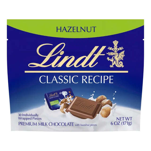 Bolsa Lindt Chocolate C/ Leche Avellana Mini 171g (3 Bolsas)